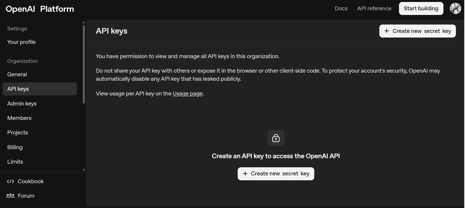 Generar API Key